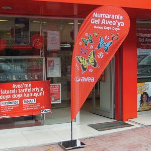 flying banner